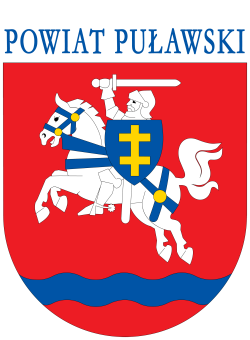 Herb z napisem Powiat Puławski